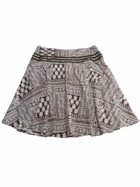Hillard & Hanson Floral Patchwork Print Knee Length Skirt Women’s 14 Summer